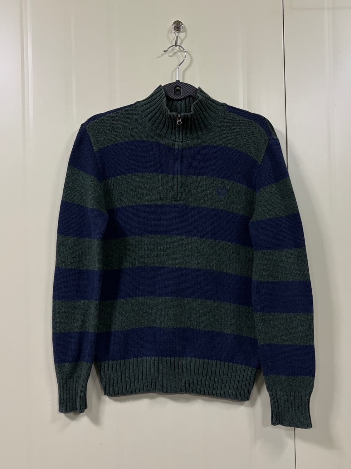 CHAPS 폴로 랄프로렌 스트라이프 하프집업 니트 상품이미지1