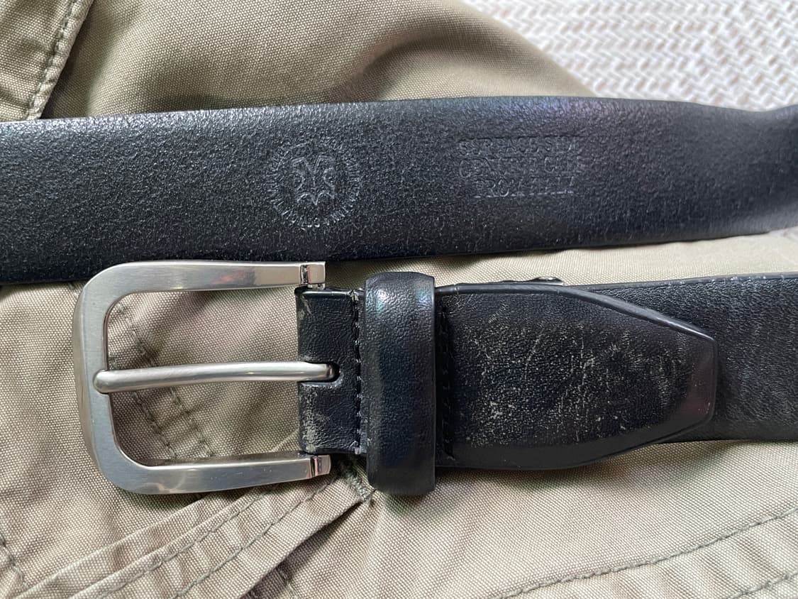 빈티지 이태리 레더 벨트 J03694 상품이미지5