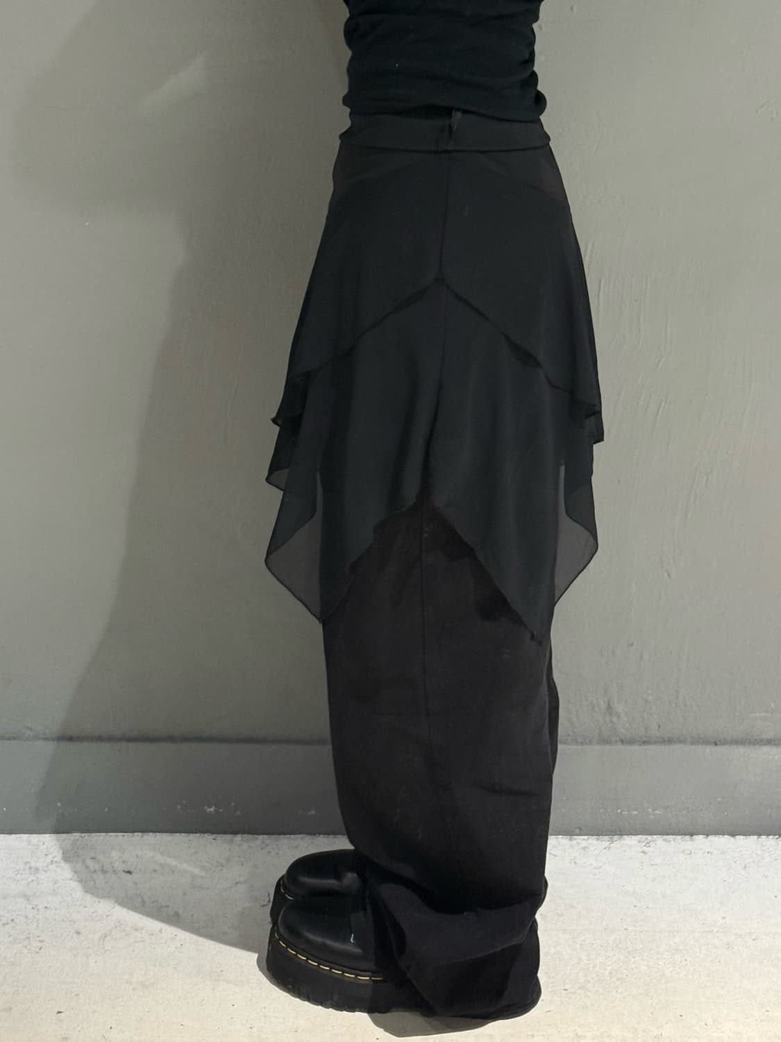 diagonal cutting detail skirt 상품이미지4