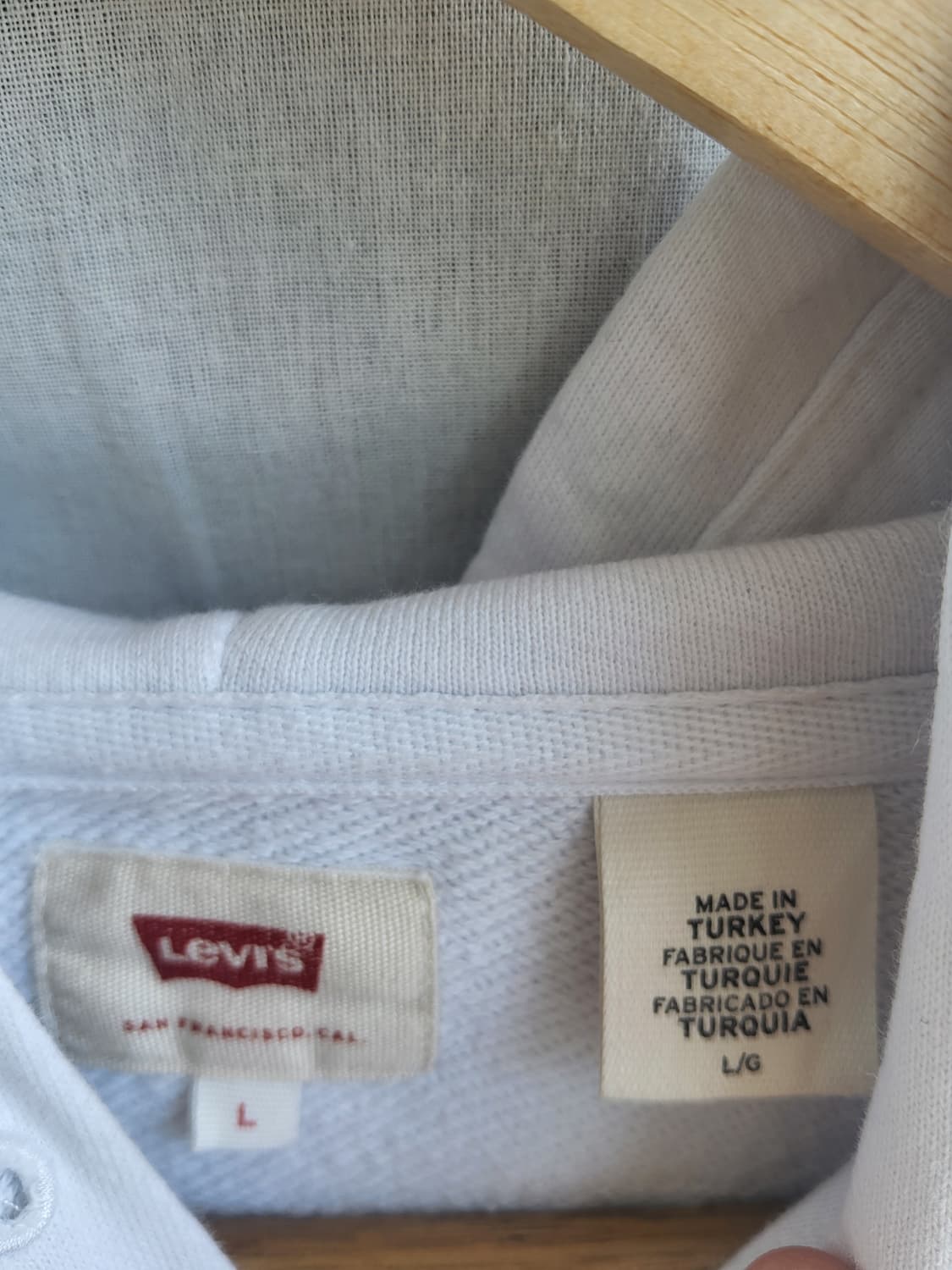 리바이스(LEVI'S) 남성용 시그니처 로고 코튼 후드 티셔츠 상품이미지6