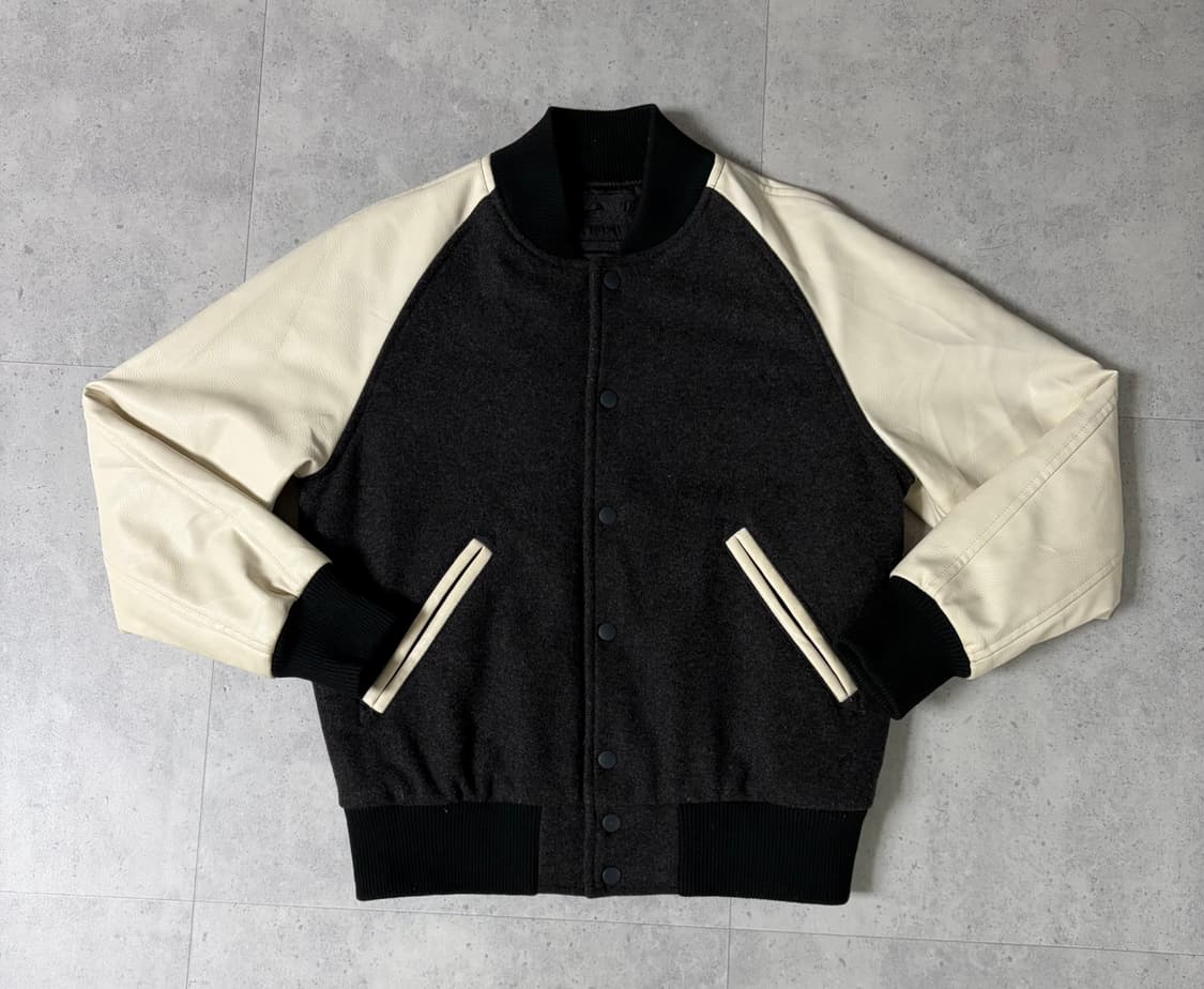 유니클로 페이크레더 바시티 자켓 상품이미지1