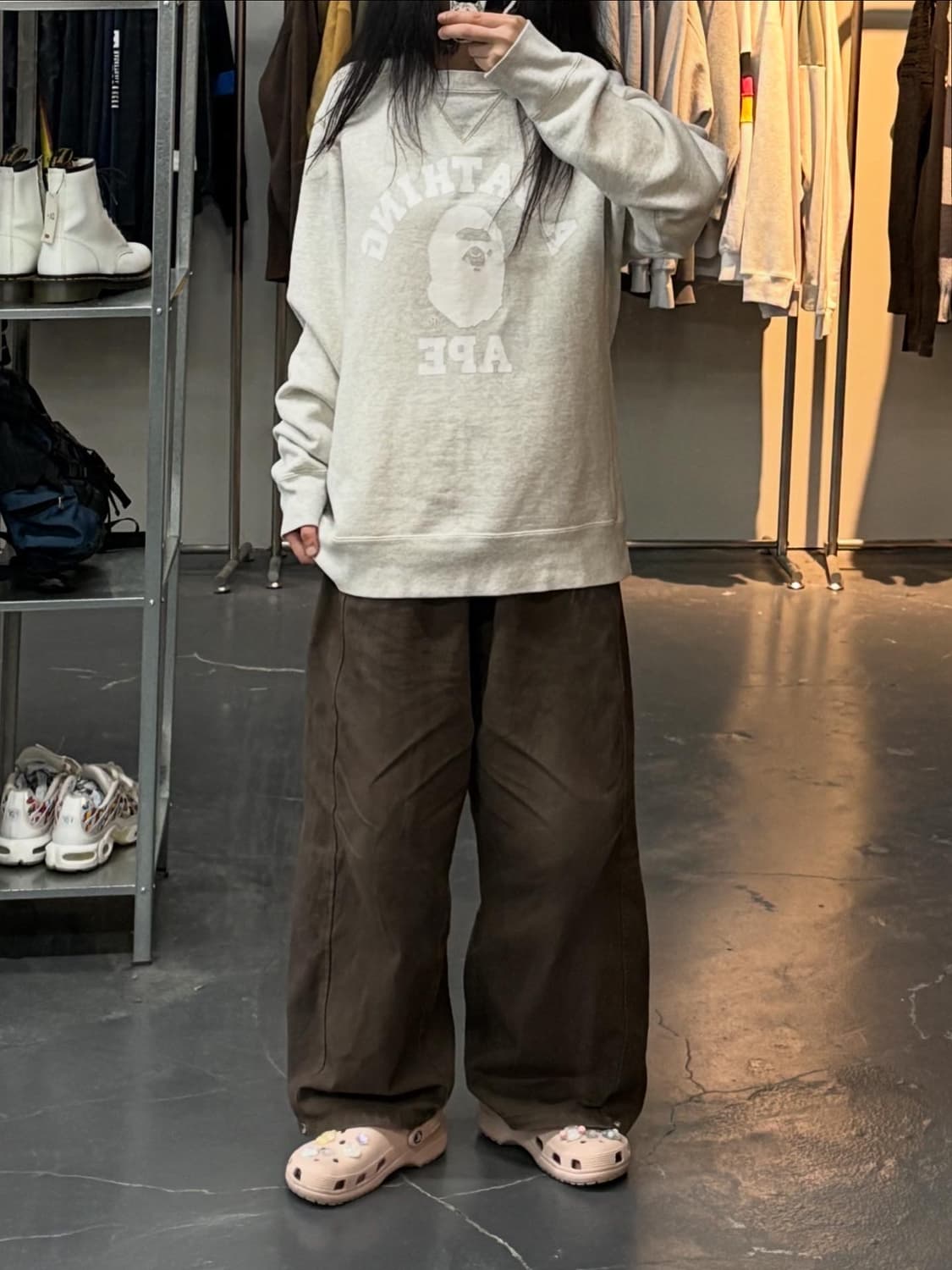 베이프 컬리지 빅로고 박시핏 스웻셔츠 A2433 상품이미지1