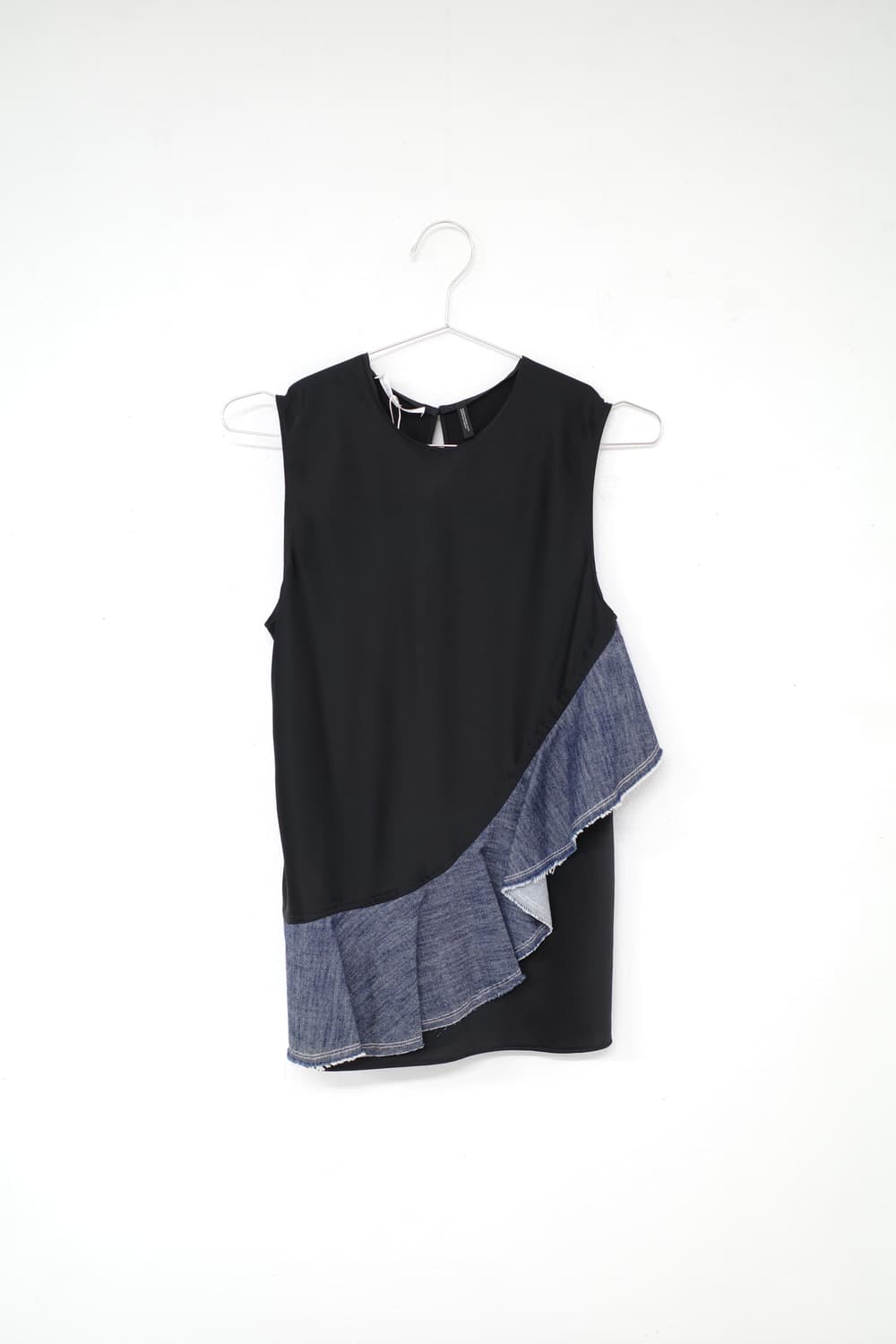 Helmut Lang Denim Ruffle Sleeveless 상품이미지1