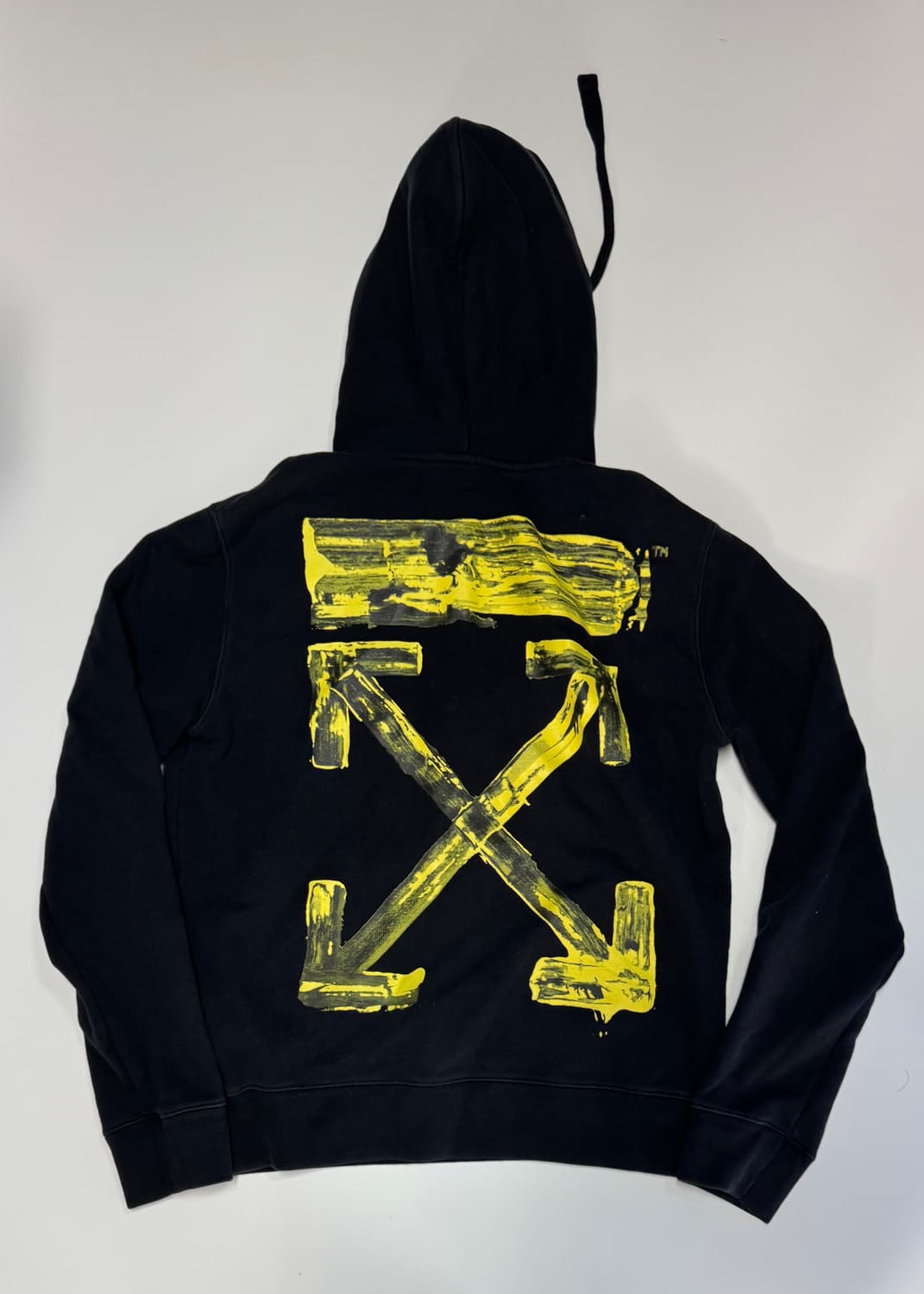 정품!! 오프화이트 블랙 애로우 후드티 M 상품이미지1