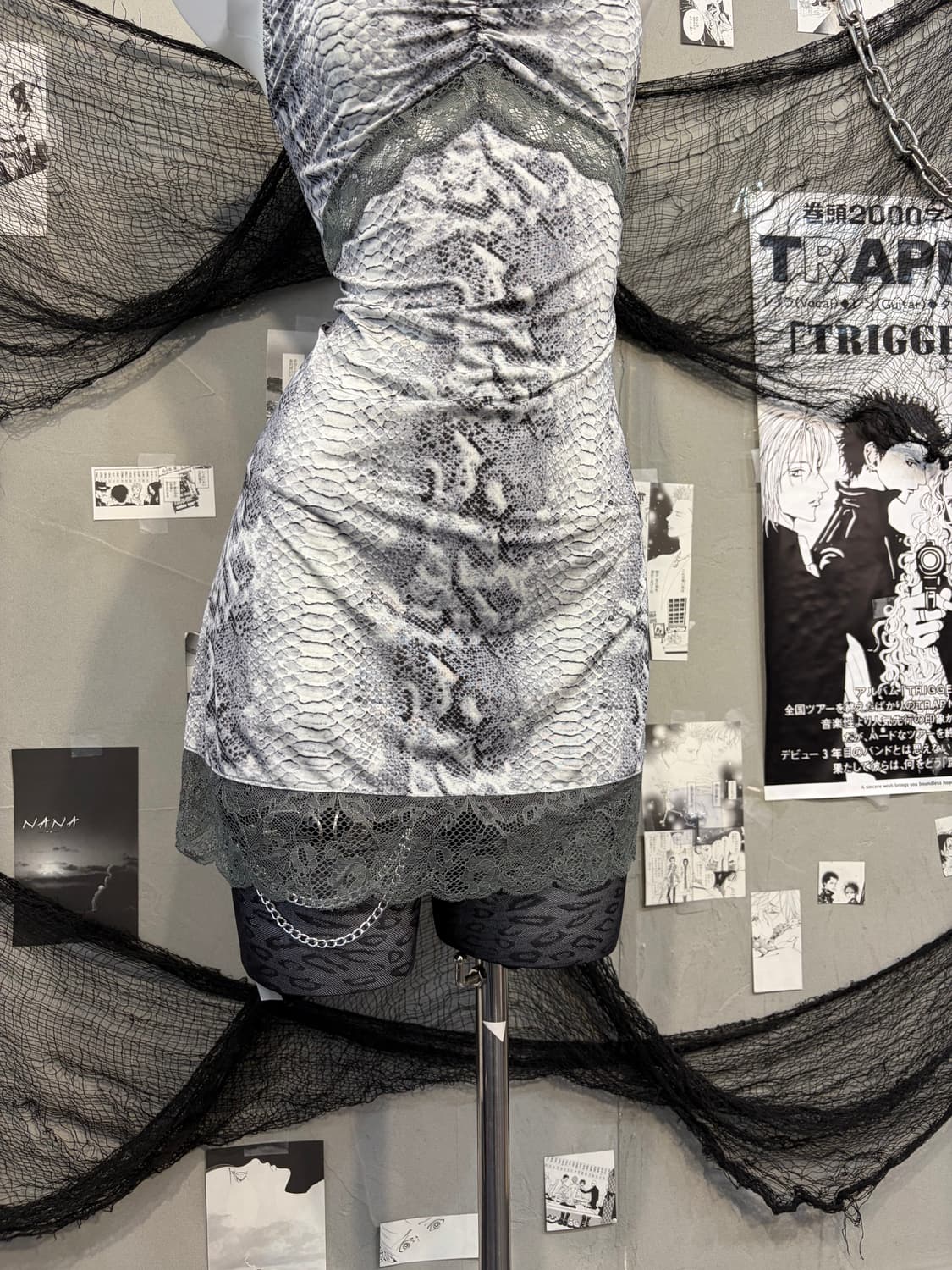 EbLIN python halterneck slip one-piece 상품이미지8