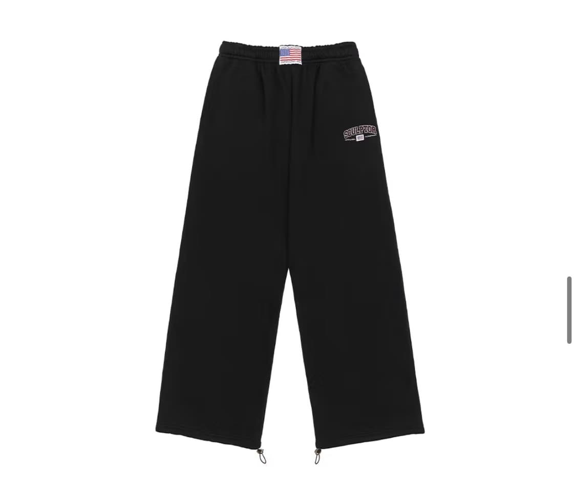 스컬프터 클래식 바시티 스웻팬츠 블랙 M 기모 상품이미지4