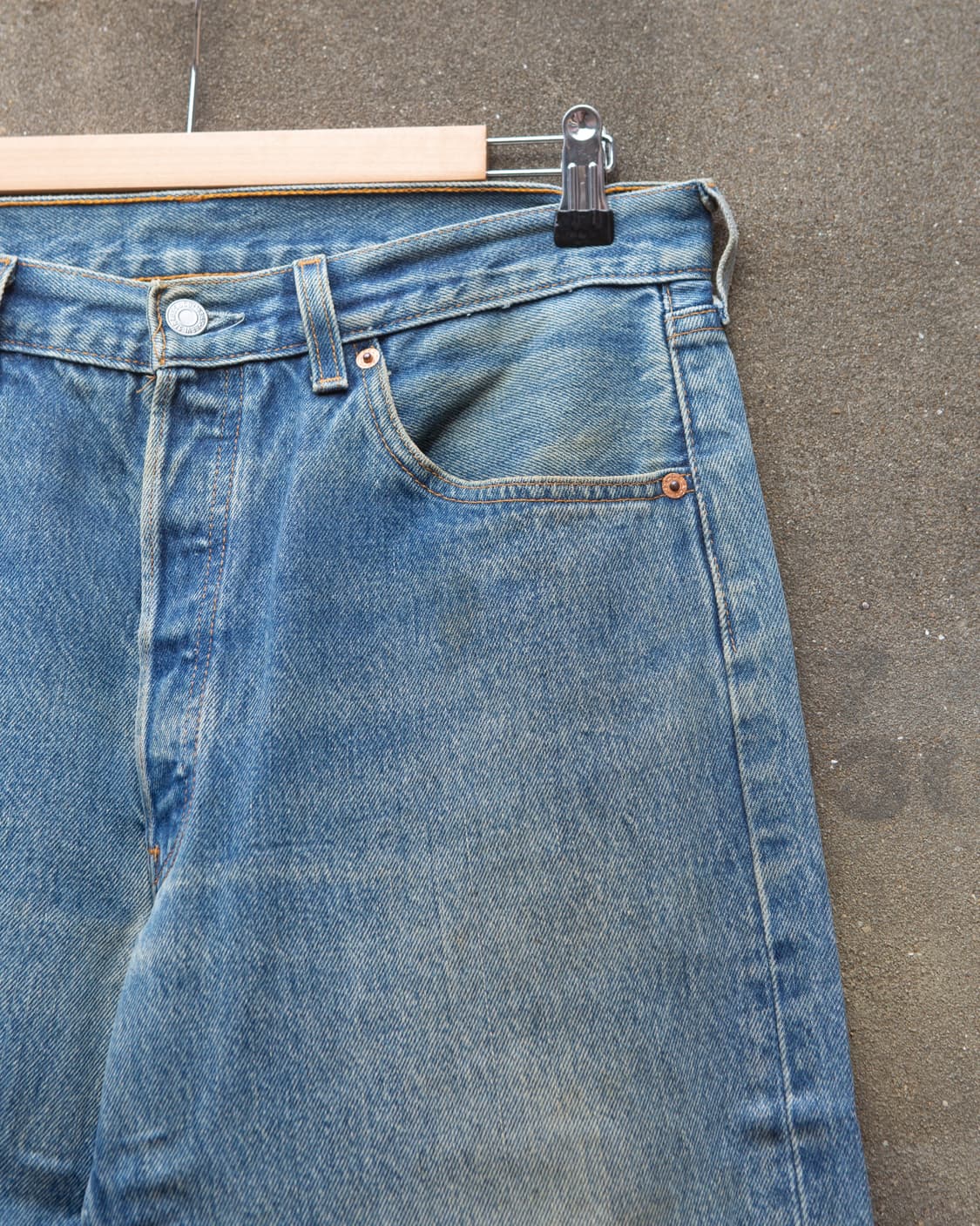 90s 리바이스 501 데님 팬츠 34/32 USA made 상품이미지6