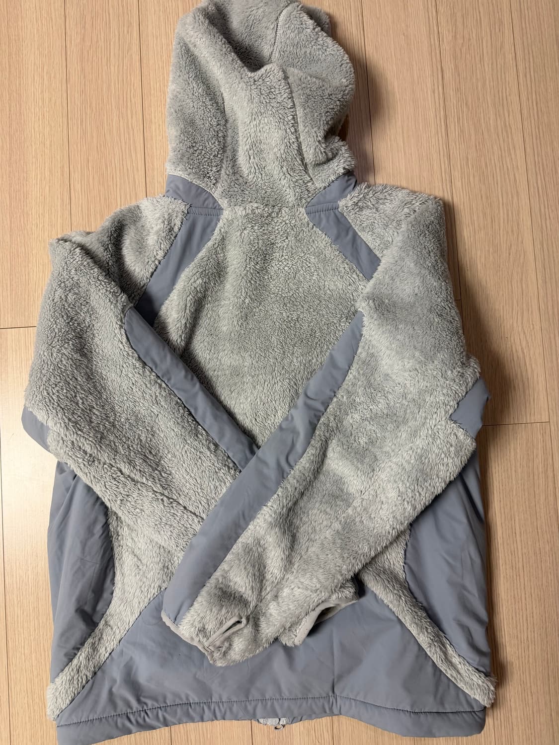 산산기어 플리스 후디드 자켓 라이트 그레이23FW( 2 ) 상품이미지6