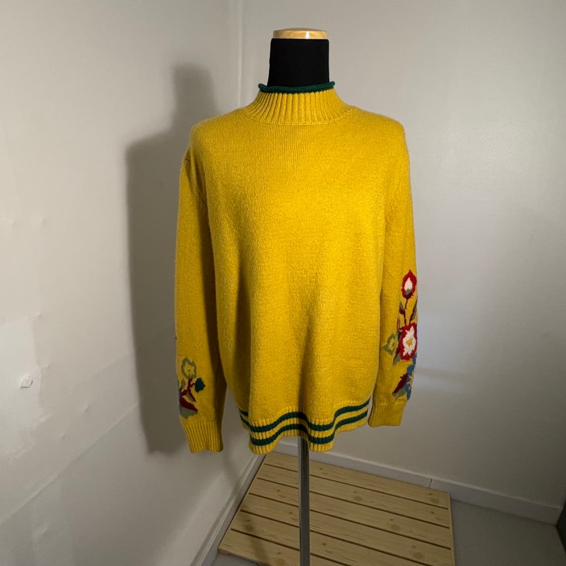 빈티지 여성 모리 보헤미안 꽃 스웨터 니트  상품이미지3