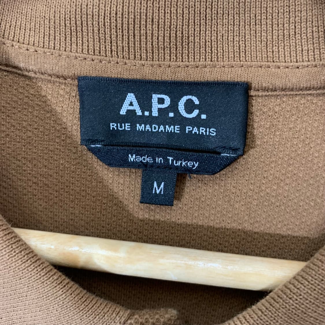 아페쎄 APC 자수로고 와플 카라티 PK 반팔 오버사이즈 상품이미지3