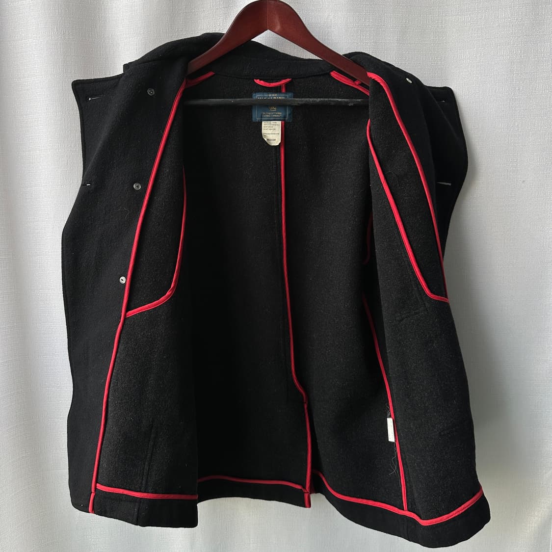 울리치 클래식 울혼방 피코트 블랙 M 상품이미지7