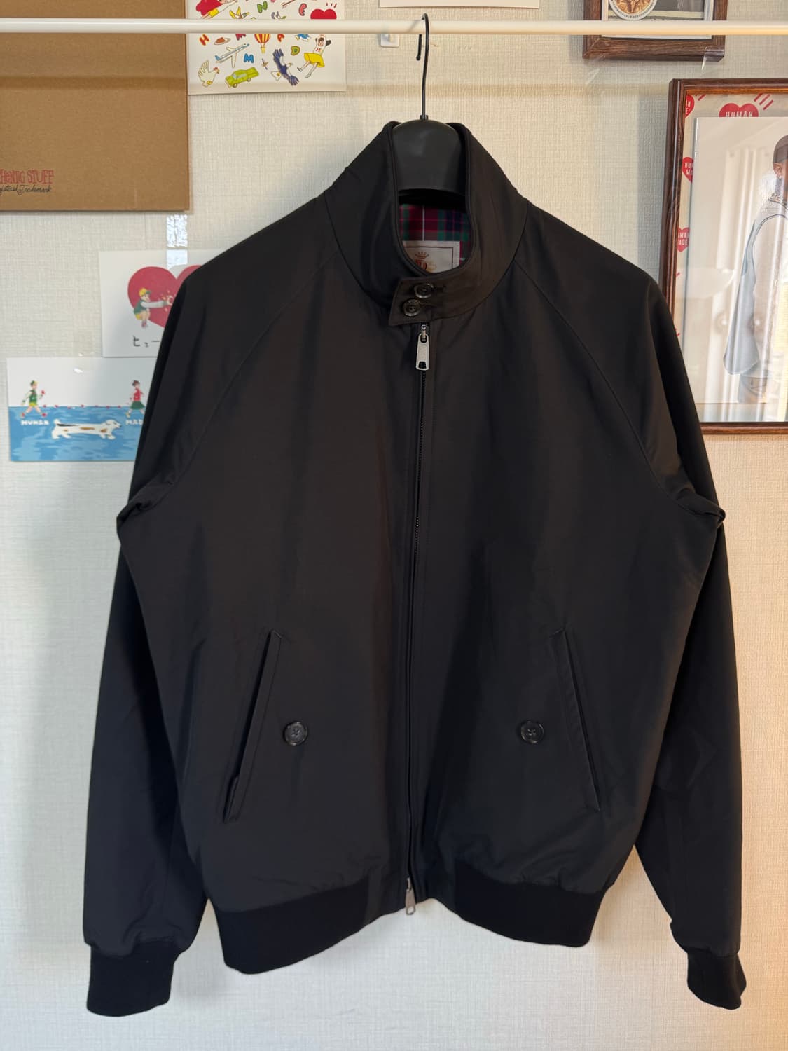 [40]바라쿠타 G9 해링턴 자켓 블랙 상품이미지1