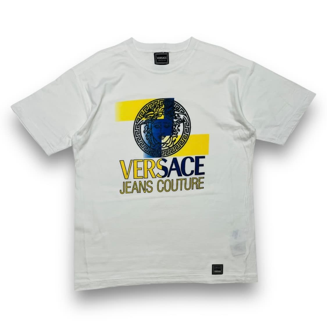 베르사체 90s 진스 꾸뛰르 메두사 화이트 반팔 티셔츠 상품이미지1