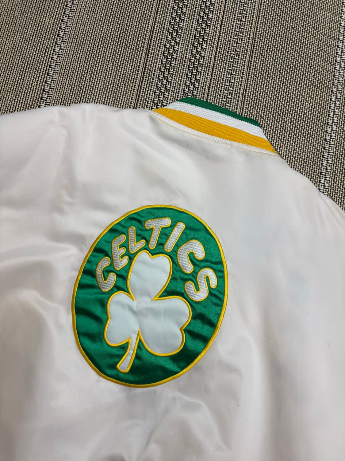 마제스틱 하드우드 클래식 보스턴 셀틱스 사틴 스타디움 자켓 상품이미지7