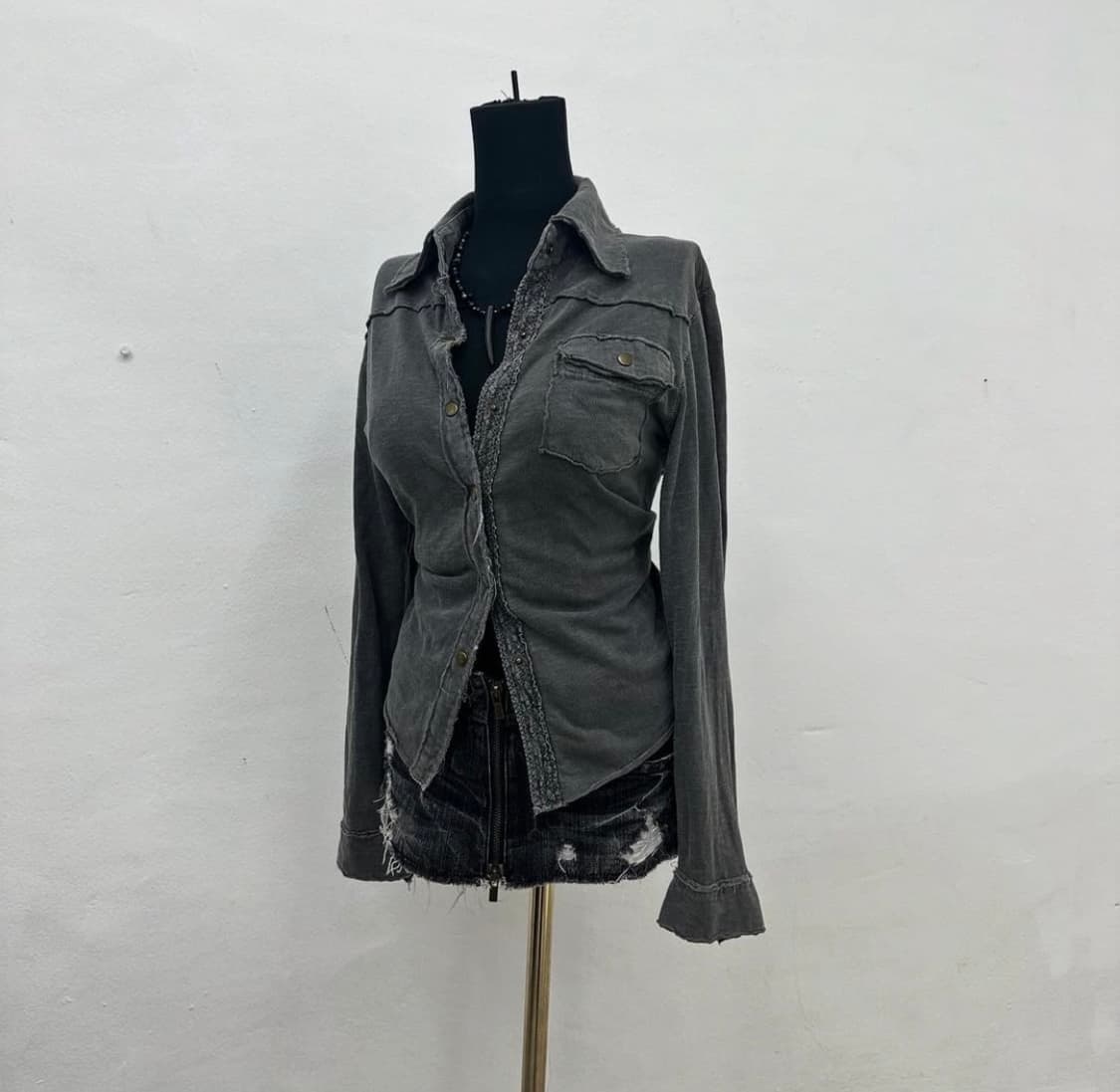 Ash washed grunge shirts  상품이미지2