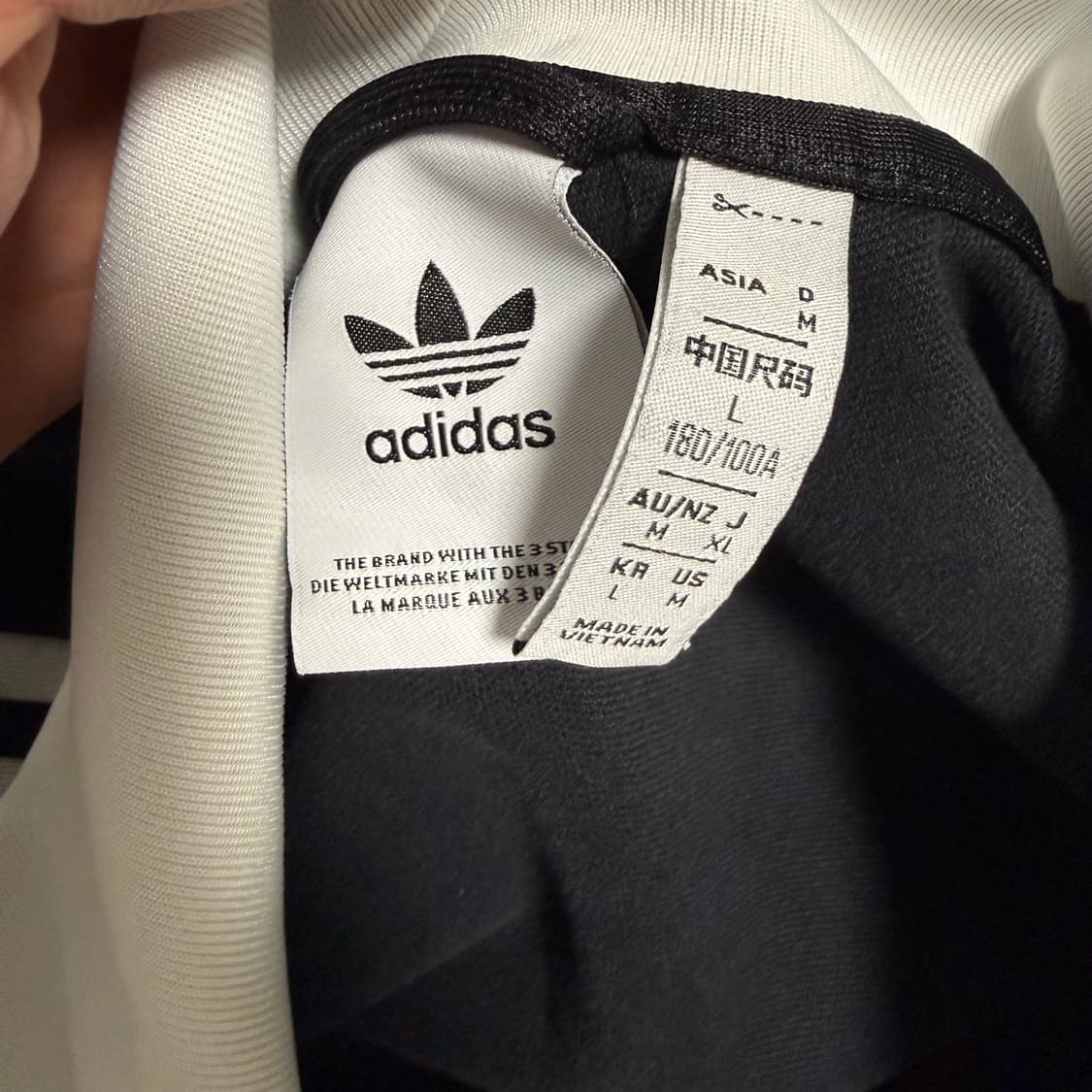 아디다스 베켄바우어 져지 블랙 화이트 L 트랙탑 검흰 상품이미지3