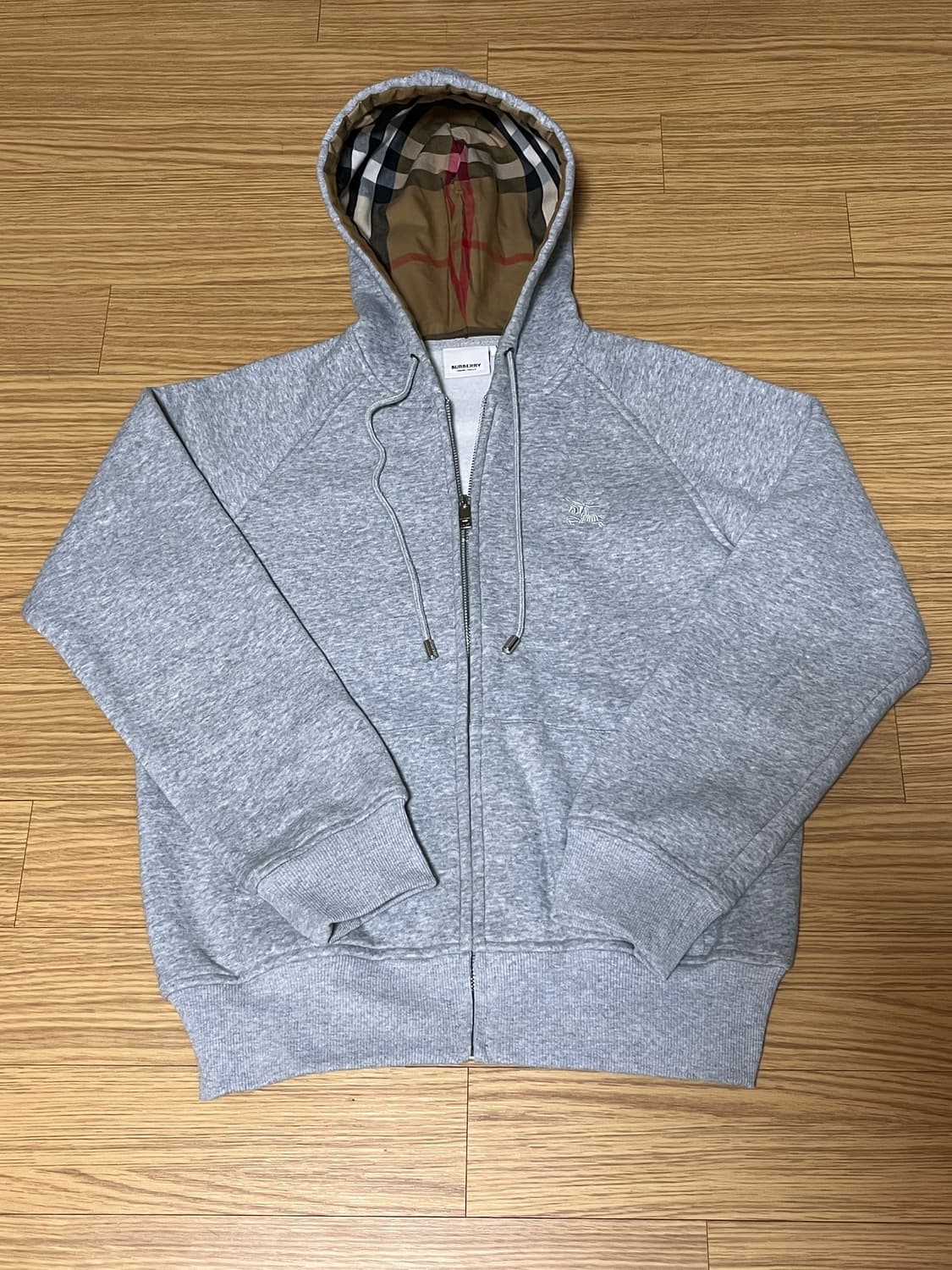 버버리 체크 후드집업 상품이미지2