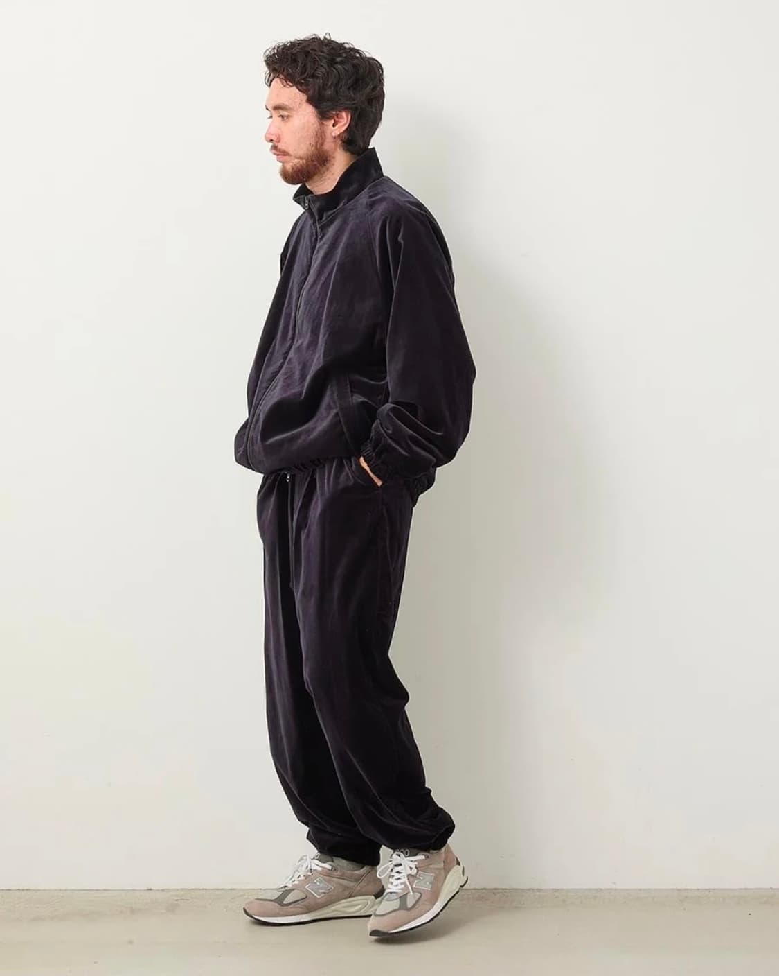 25FW 캡틴선샤인 코튼 벨벳 블루종 네이비 4사이즈(40) 상품이미지1