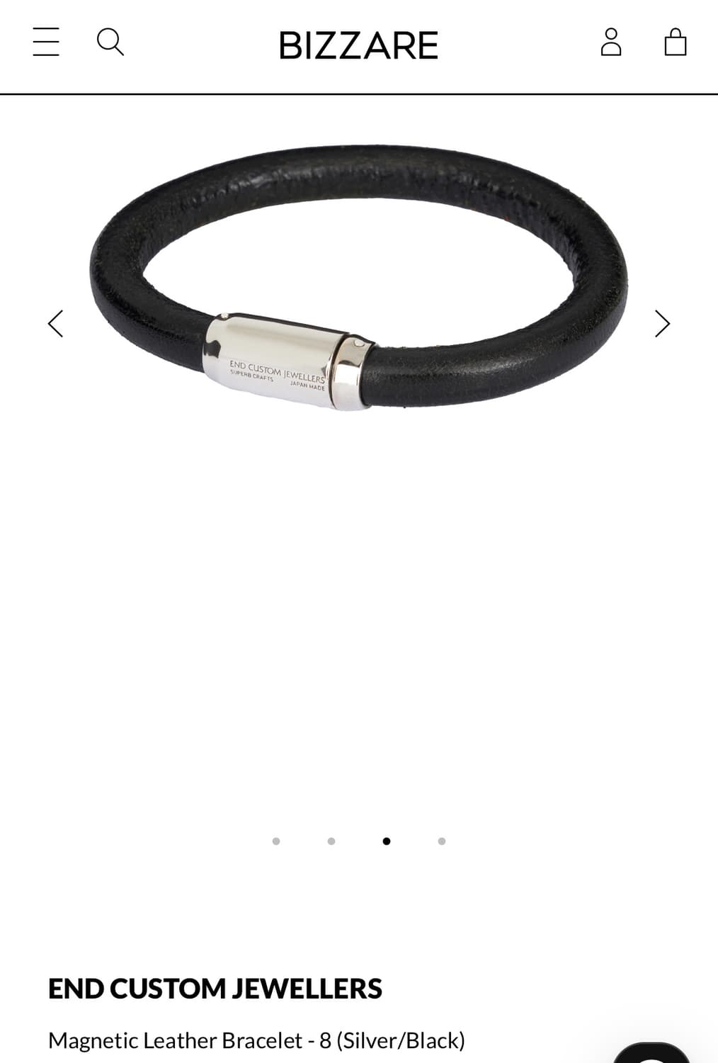Magnetic Leather Bracelet  상품이미지1