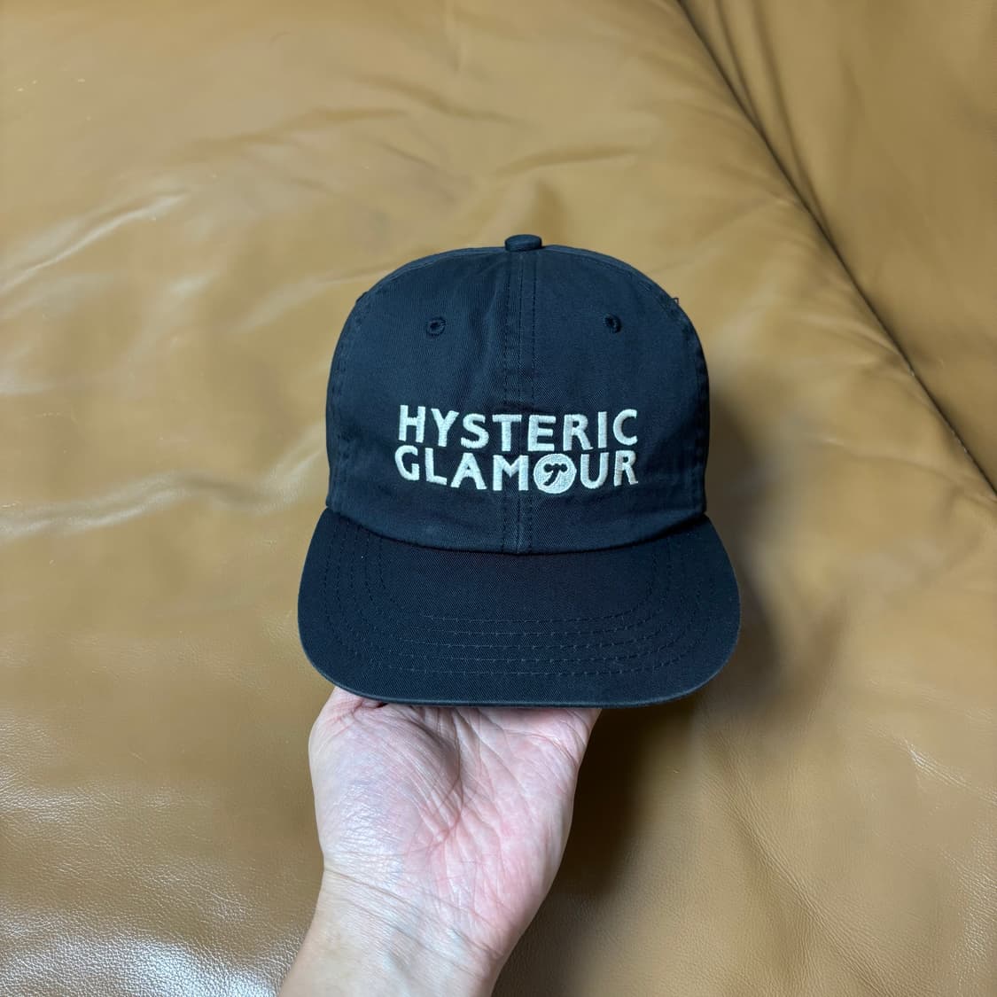 Hysteric Glamour 히스테릭글래머 블랙 6패널 볼캡 모자 상품이미지2
