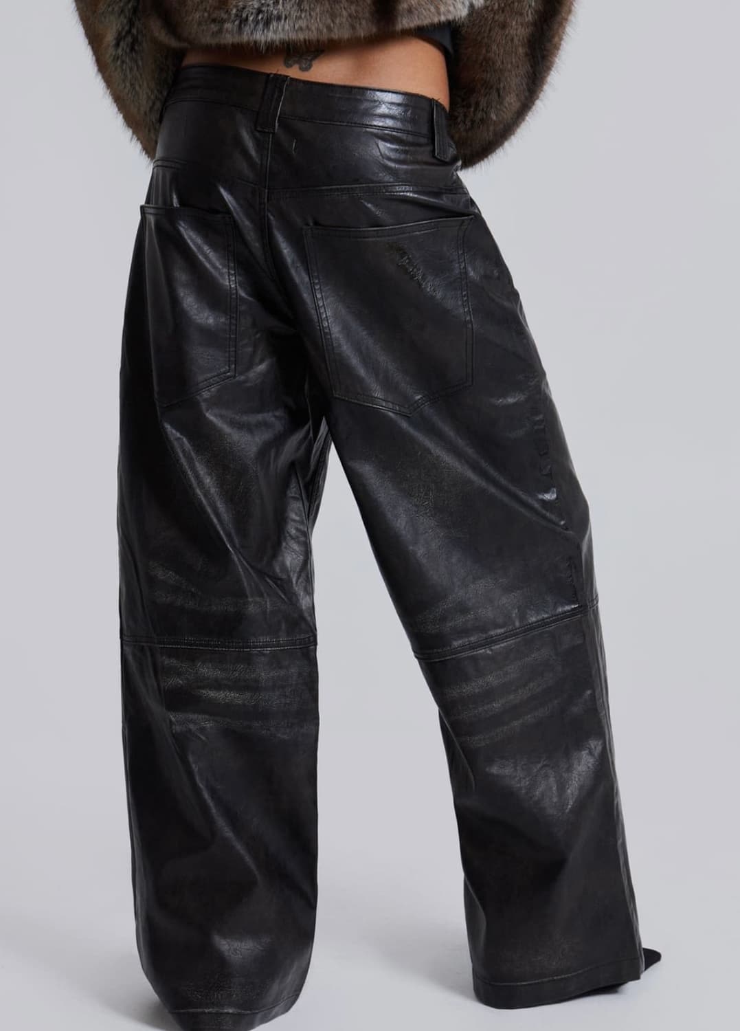 제이디드 런던 비건 레더 팬츠 상품이미지3