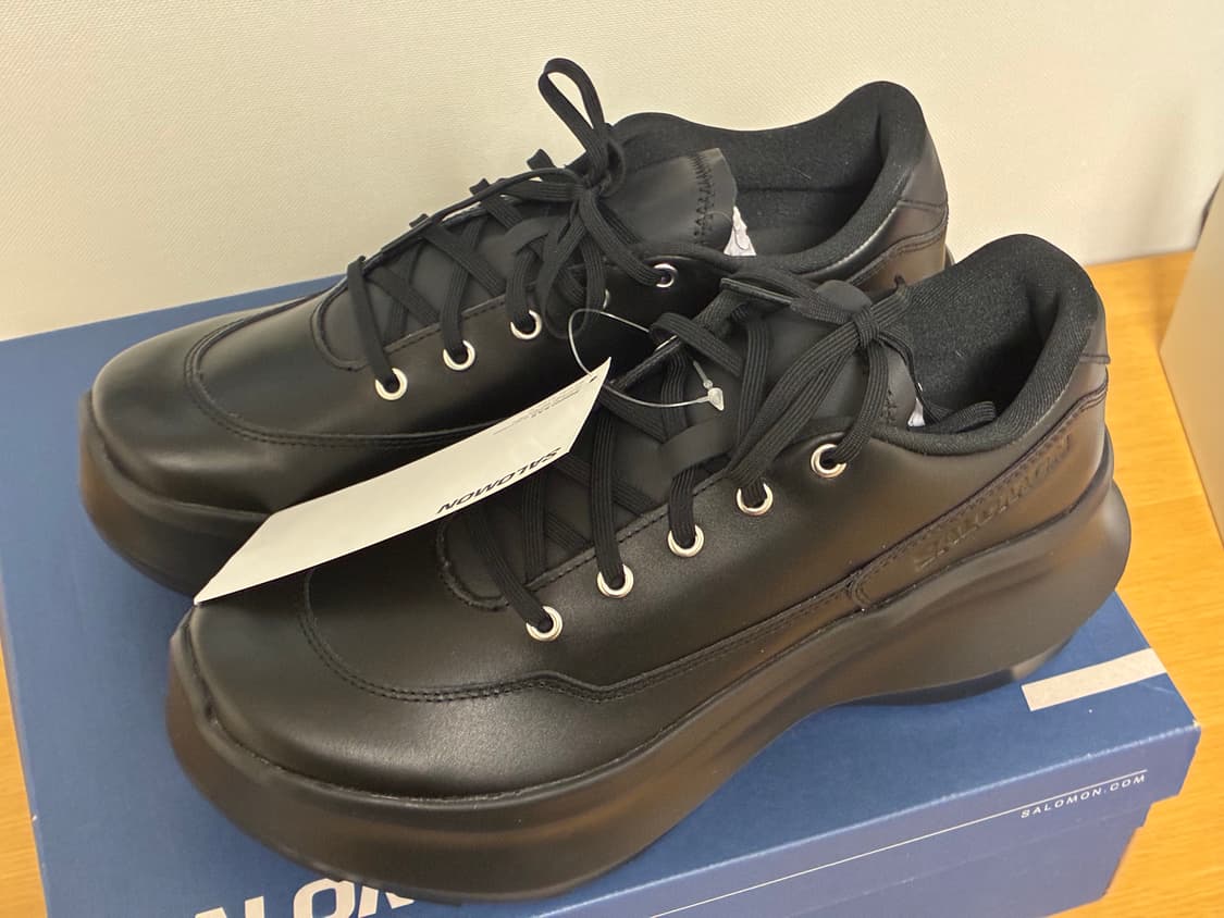 살로몬 x 꼼데가르송  SR811 레더 플랫폼 블랙 275 상품이미지1