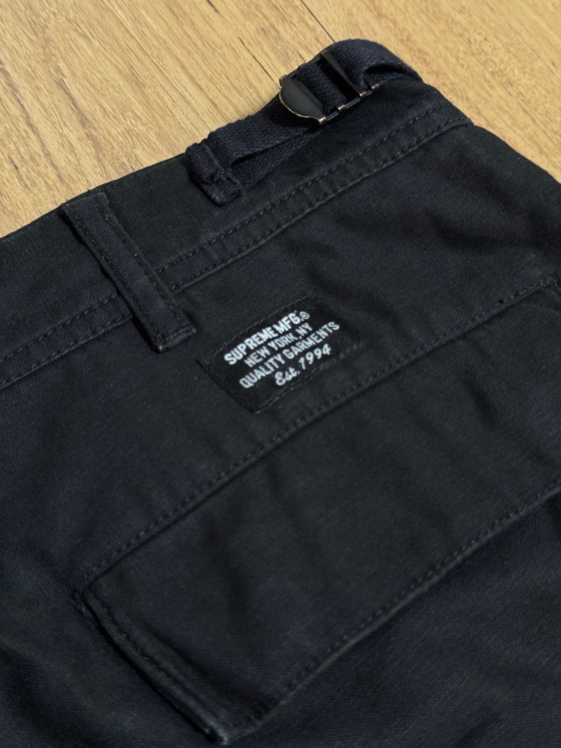 [32]슈프림 더블니 카고팬츠 블랙 상품이미지5