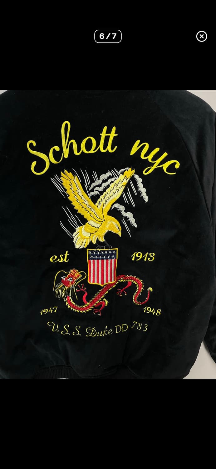 쇼트 뉴욕 듀크 수베니어 블랙벨벳 자켓 A3670 상품이미지5