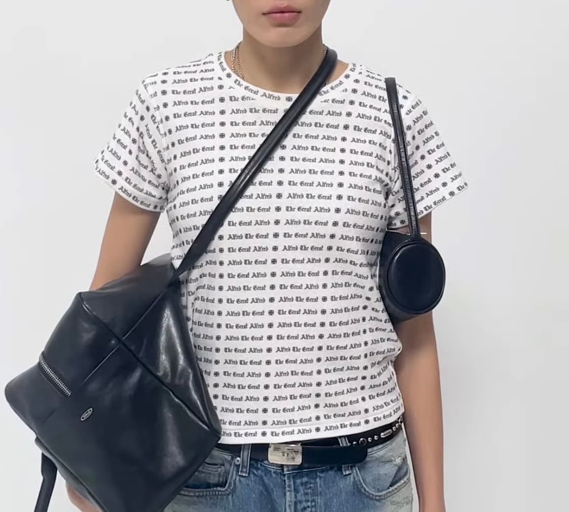 알프레드) IRON CROSS RIBBED T-SHIRT (W) 상품이미지1