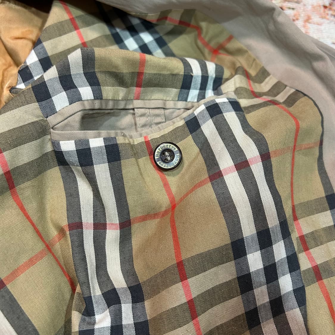 [XL] 90s 버버리 자수로고 스윙탑 해링턴 자켓 상품이미지9