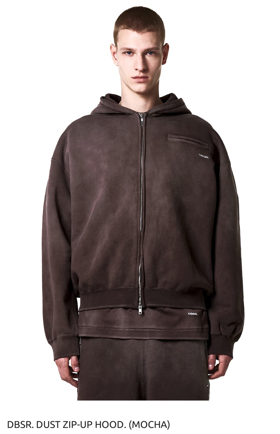 DBSR 더스트 집업 후드 xL 모카 새상품 상품이미지1