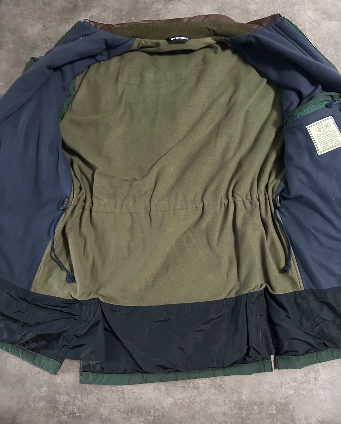 90s Faconnable 가죽카라 필드코트 정품 상품이미지3