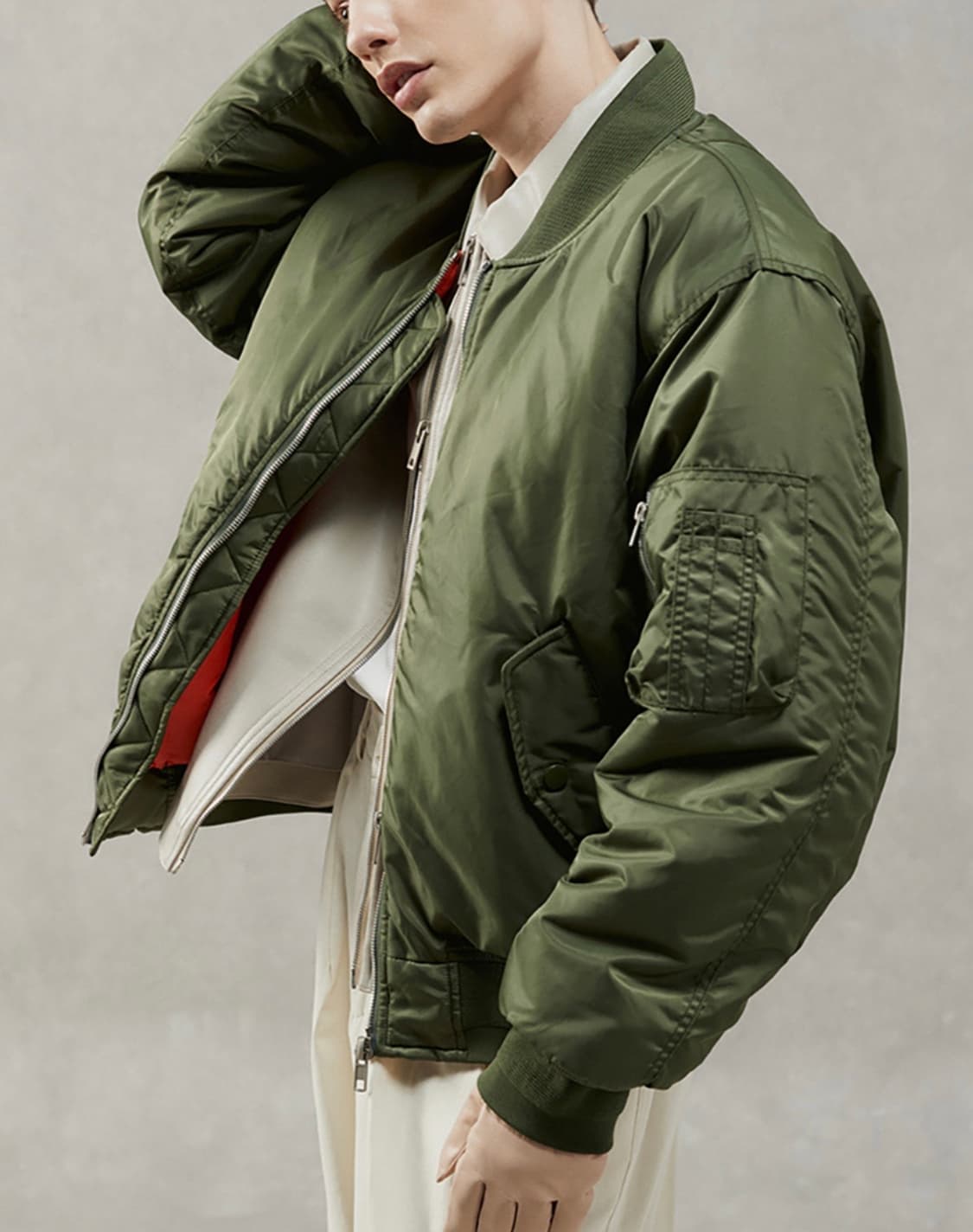 언아웃핏 봄버 블루종/MA-1 상품이미지1