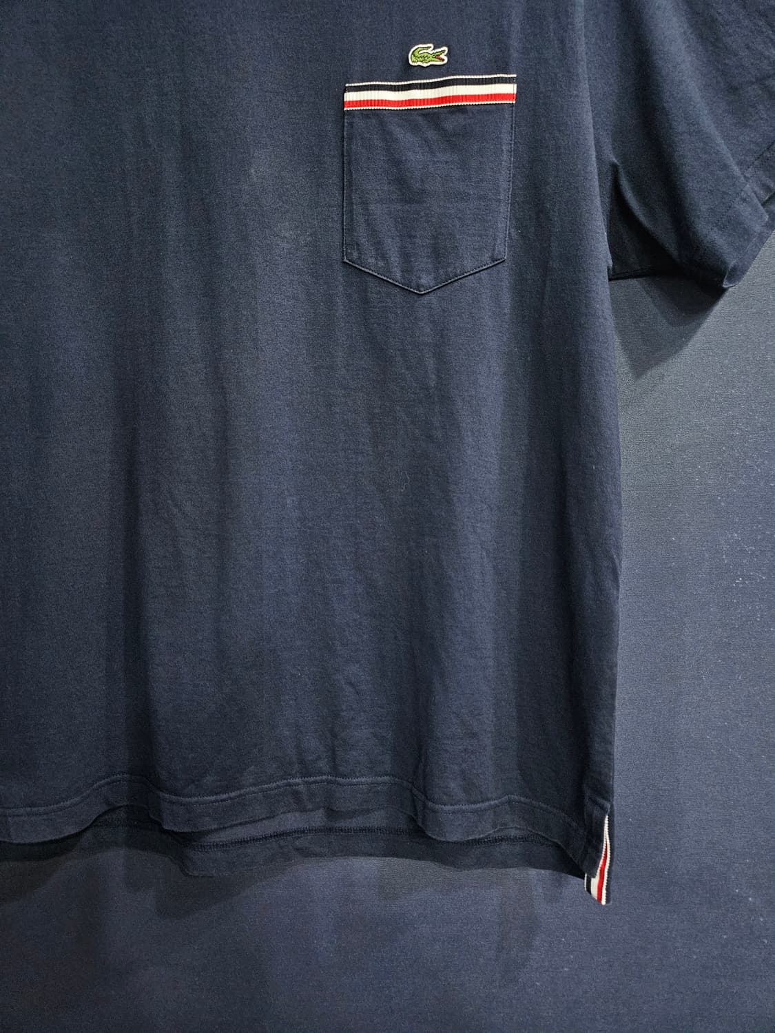 라코스테 네이비 남성 110 반팔티  상품이미지5