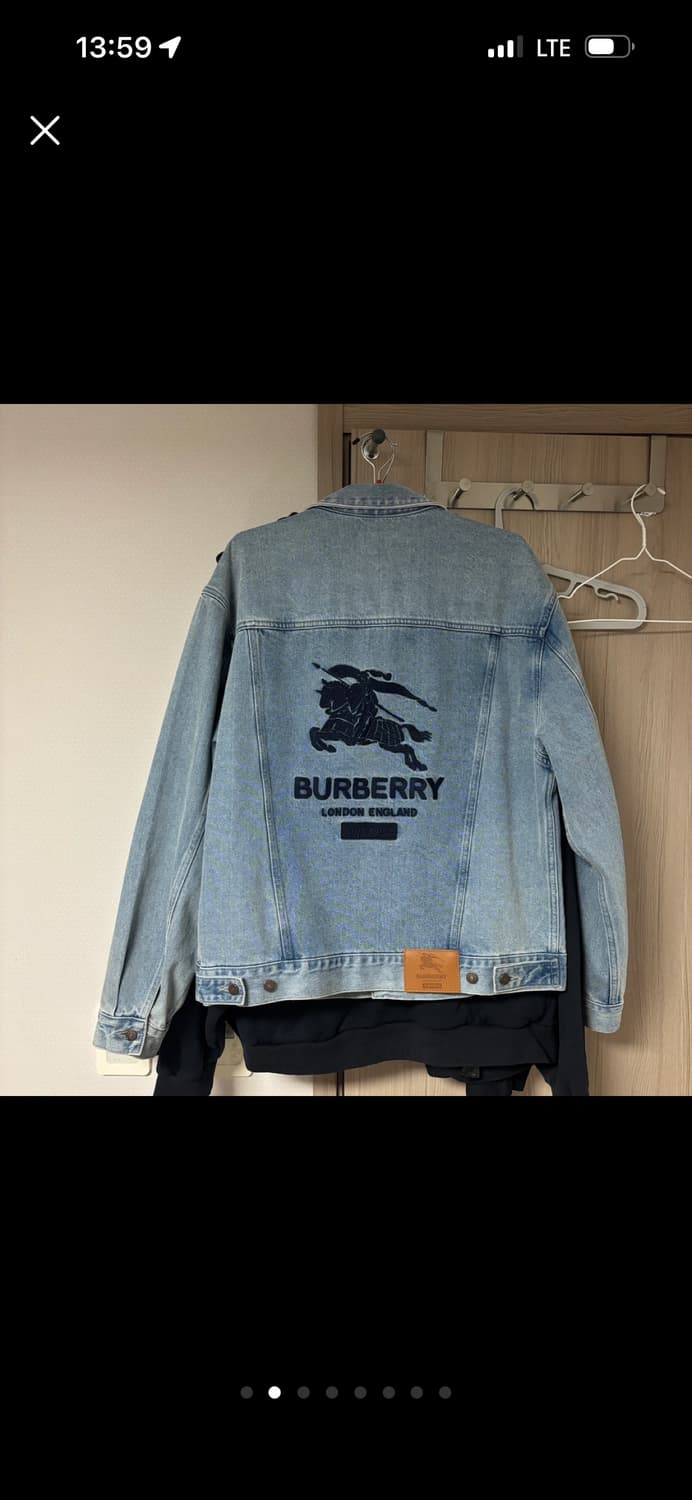 Supreme x Burberry Denim Trucker Jacket 상품이미지1