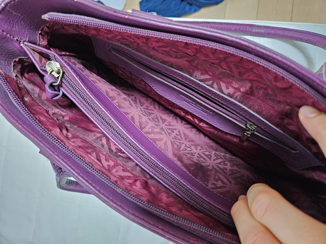 [최저가 단돈 2만원] 하디 애미스 자주색 명품 토트백 상품이미지7