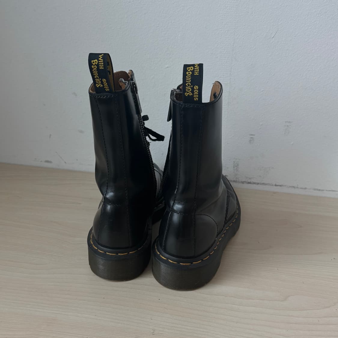 닥터마틴 알릭스 Alix 10홀 지퍼 롱부츠 블랙 uk4 230-235 상품이미지3