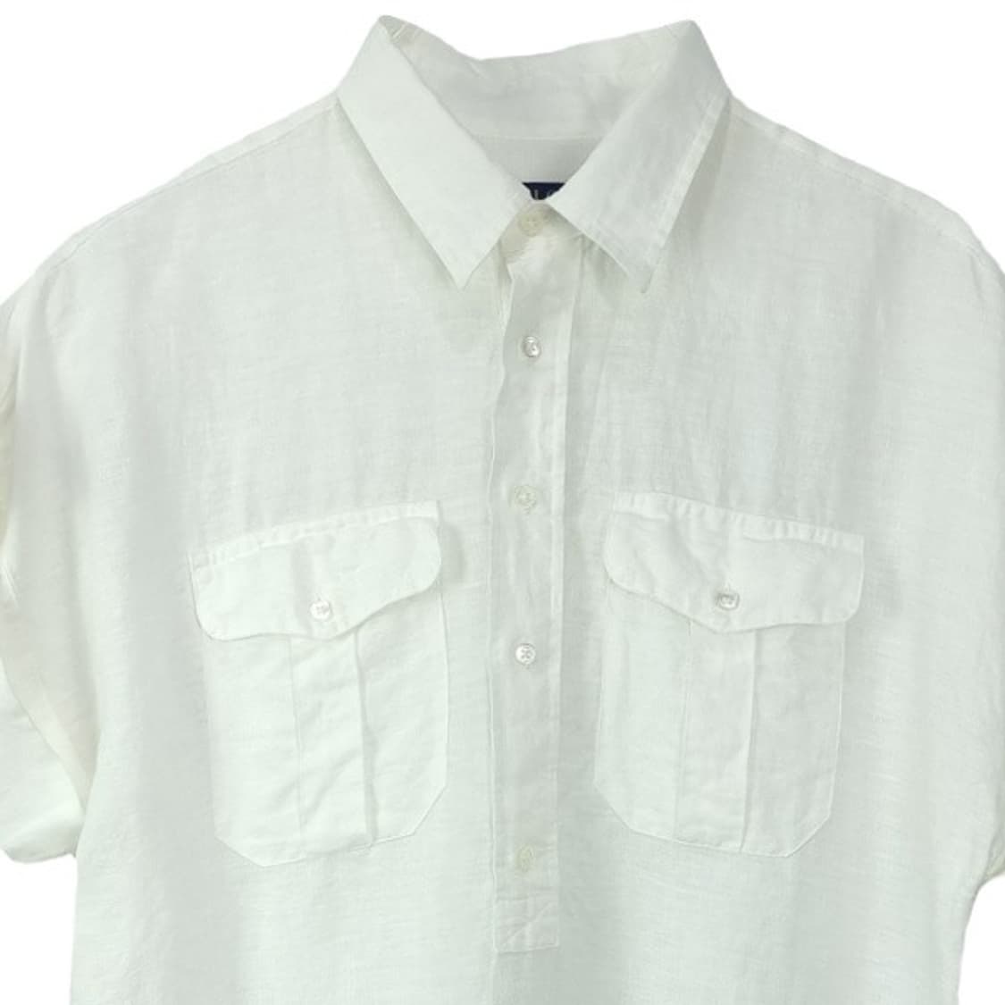 [폴로 랄프로렌] 린넨 풀오버 반팔 셔츠 아이보리 M20242 상품이미지4