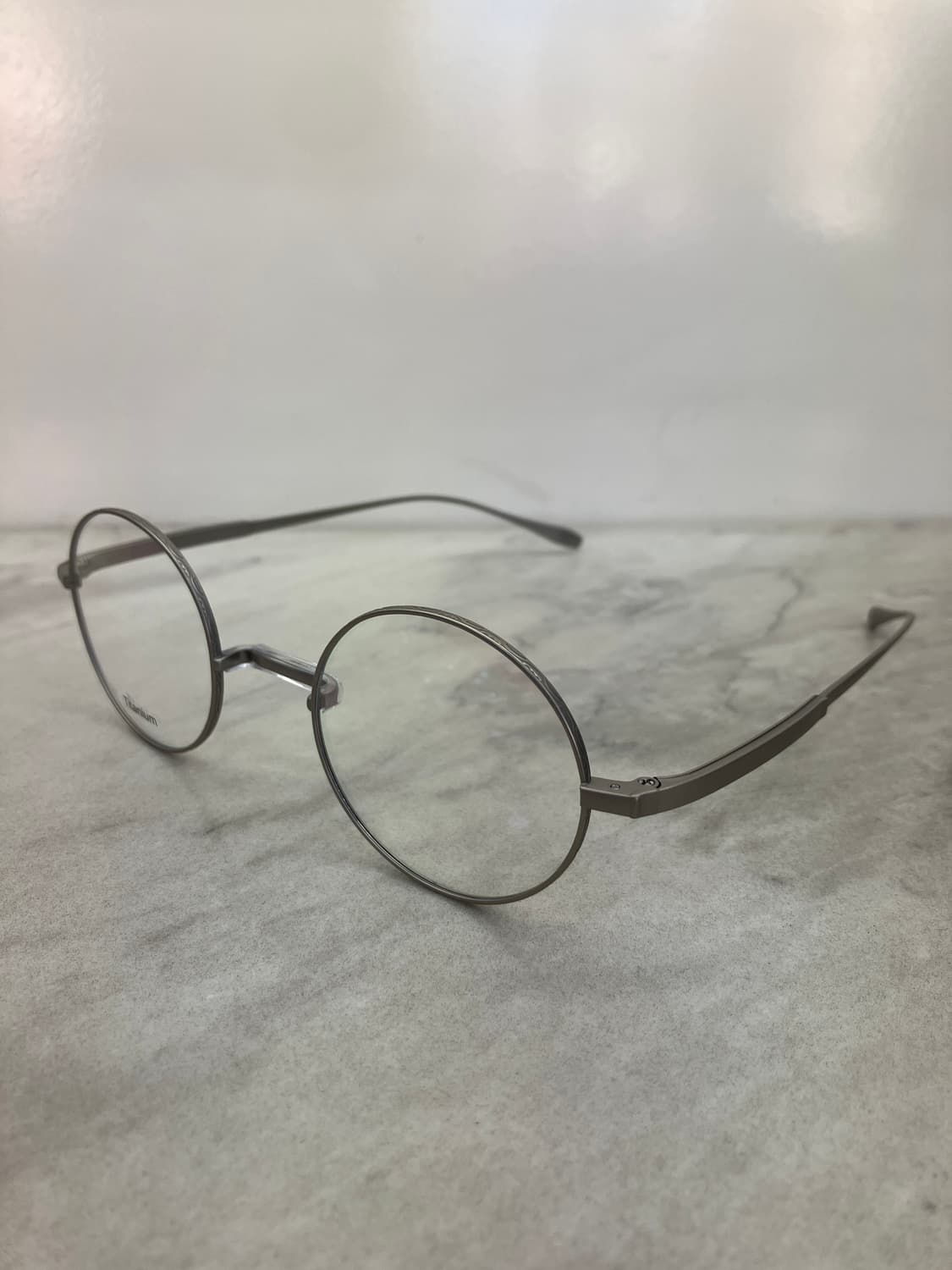 경성 京城 1907 티타늄 무광 실버 새들노즈 메탈테 클래식 안경 상품이미지9