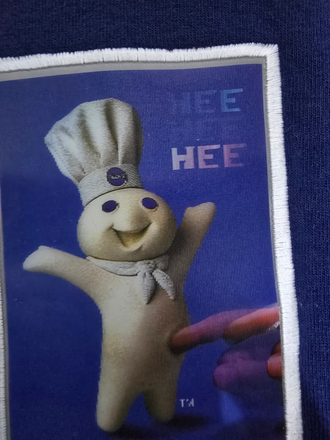 필즈버리 도우보이 90s 빈티지 홀로그램 티셔츠 레어템 L 상품이미지7