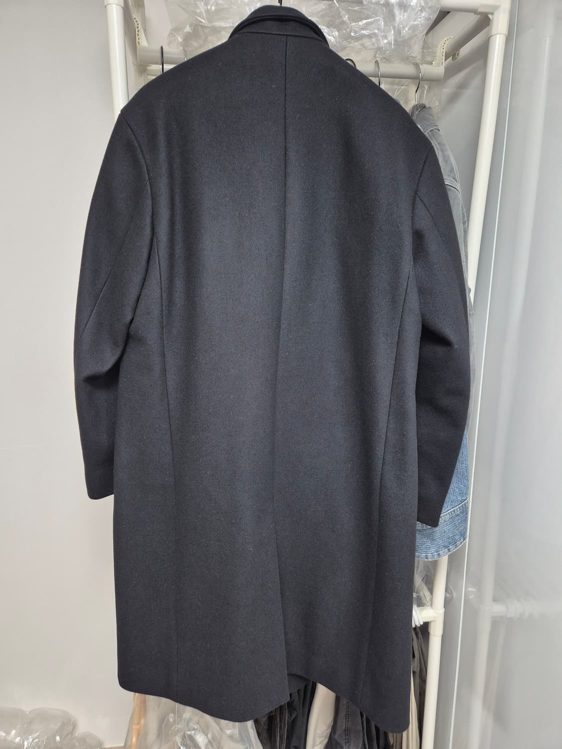 질스튜어트 뉴욕 울캐시미어 히든더블 펠트코트 블랙 S 사이즈 상품이미지2