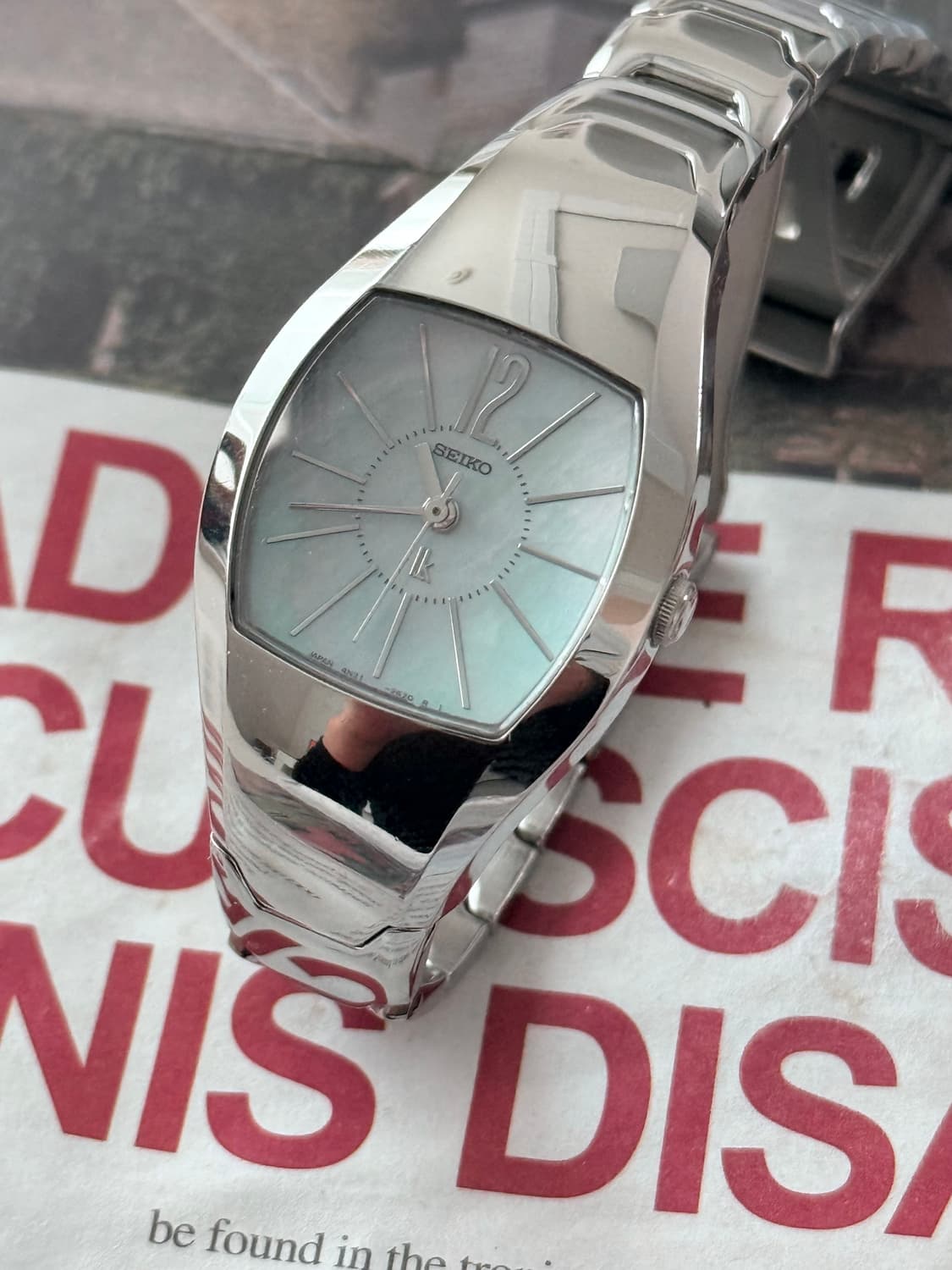 세이코 Seiko 쉘 실버 사파이어 상품이미지2