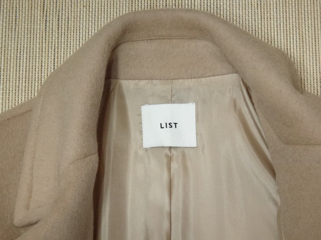 (55) 리스트 와이드카라 리스트 베이직 모직 롱코트 상품이미지8