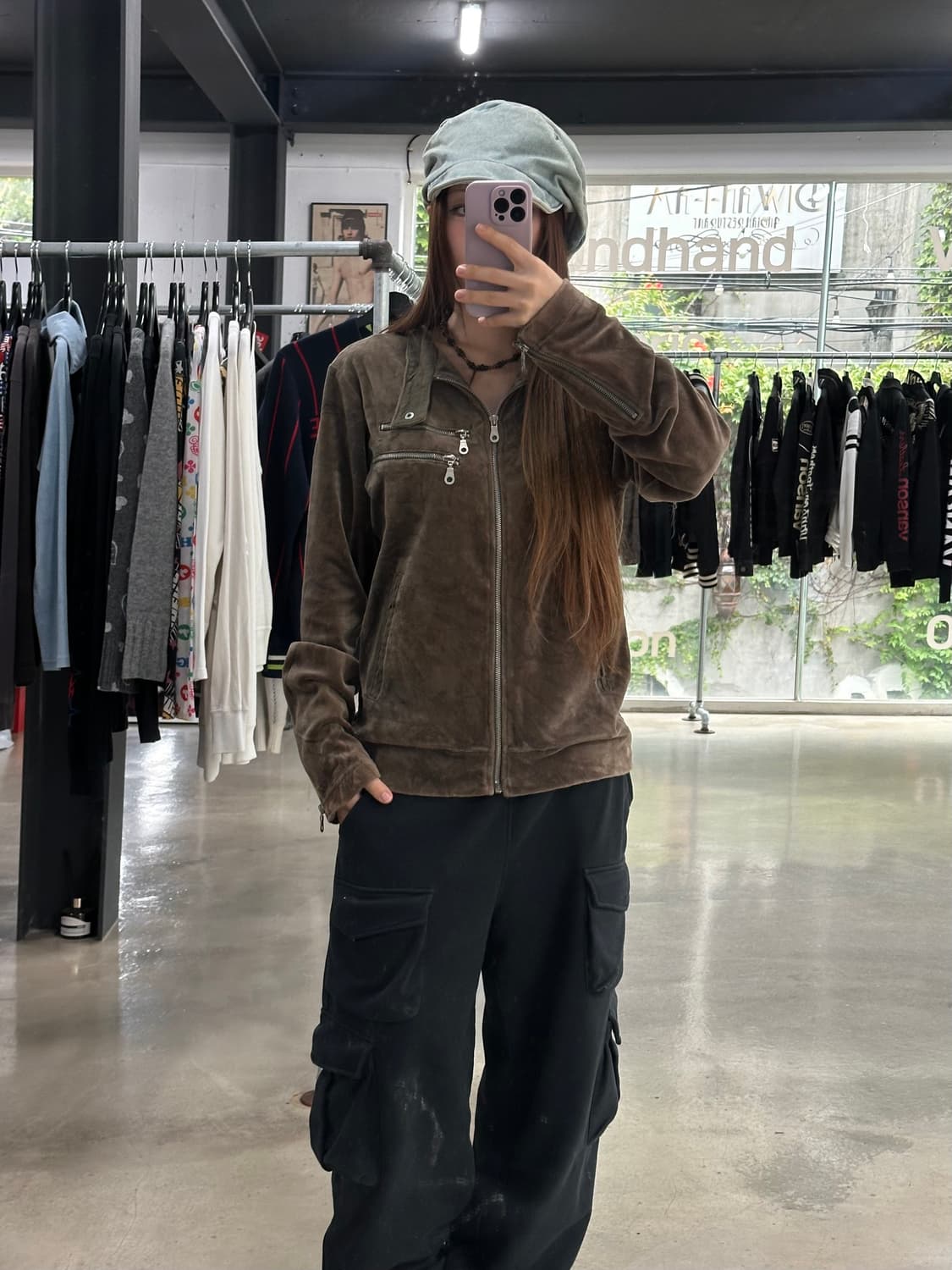 TOC TOC 벨루어 넥버클 자켓 상품이미지3