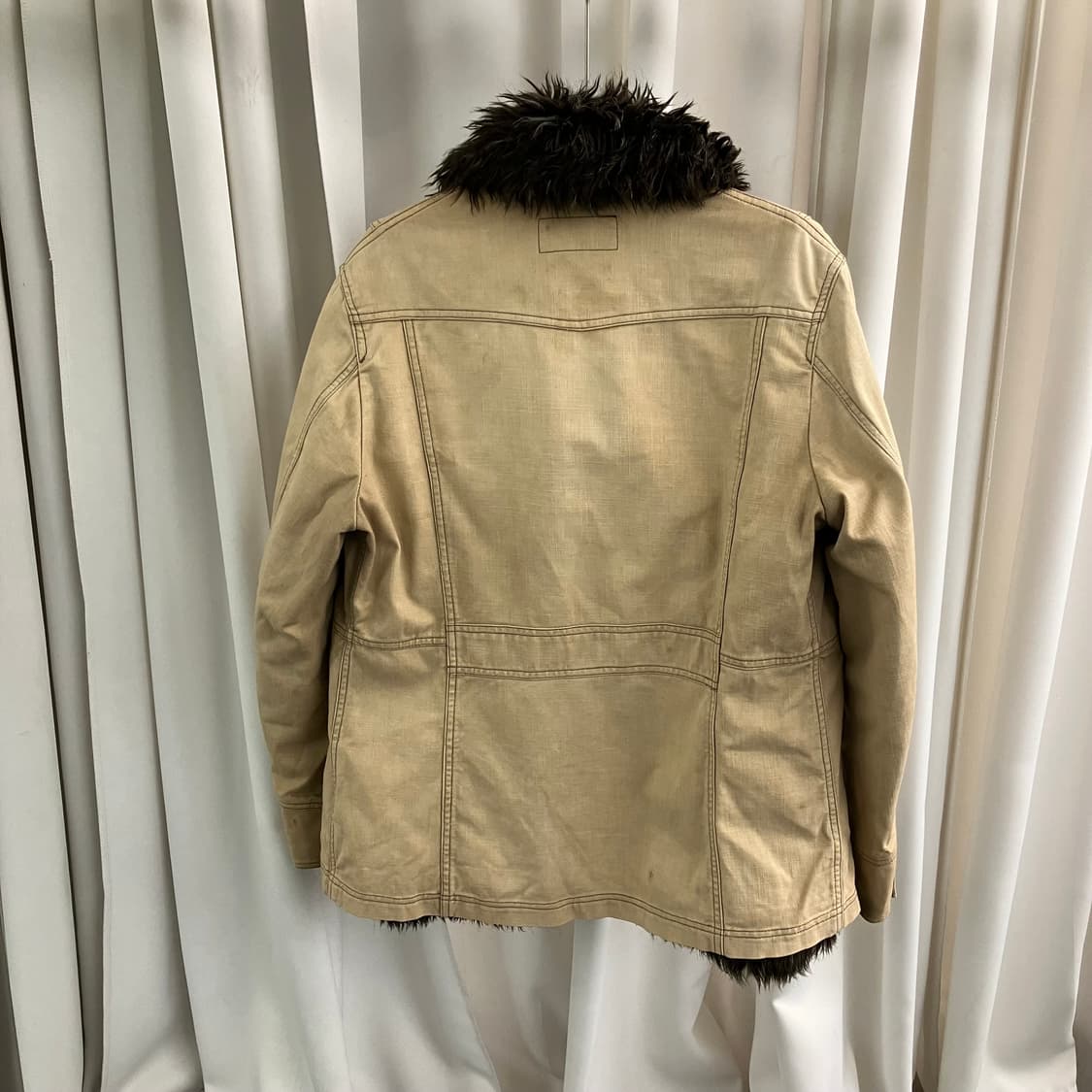 Monsieur Nicole 무슈 니콜 베이지 퍼 트리밍 자켓 48 상품이미지2