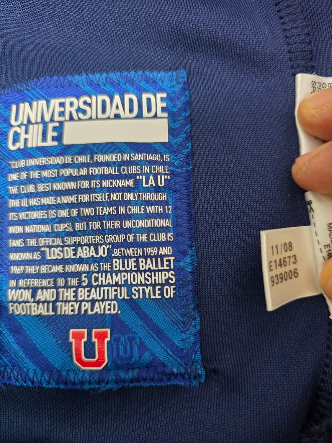 아디다스 클럽 아틀레티코 우니베르시다드 데 칠레 09년 후드 집업 재킷 상품이미지10