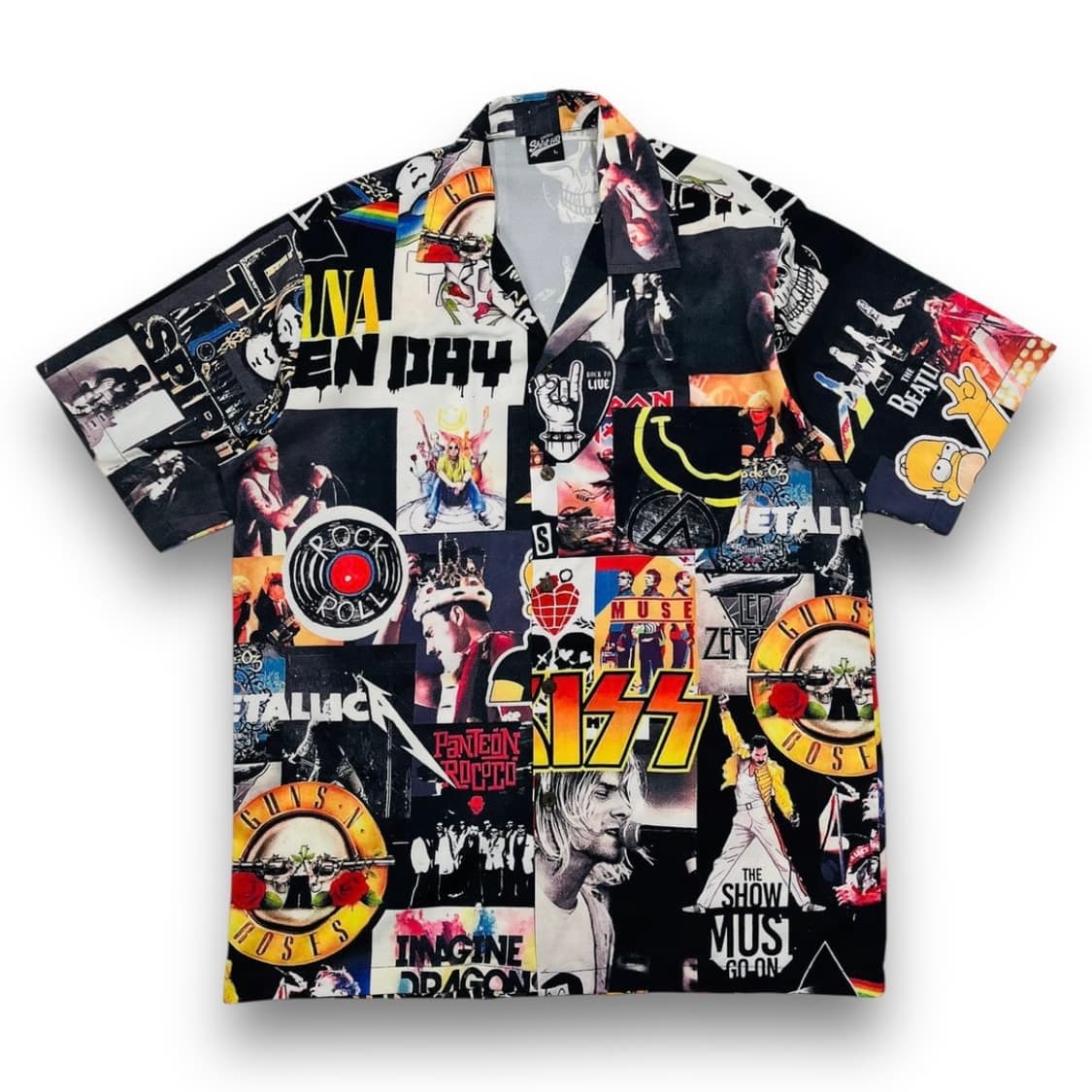 펑크 락 밴드 S 맴버 빈티지 그래피티 반팔 셔츠 상품이미지1