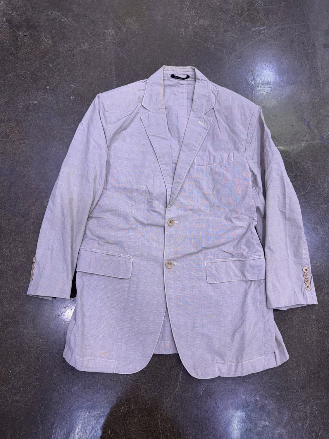 CP 컴퍼니 글렌체크 패턴 투버튼 블레이저 자켓 103 상품이미지1