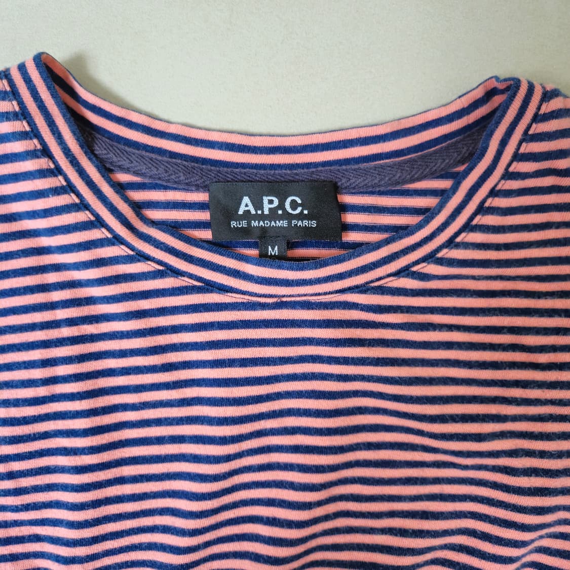 [M] A.P.C. 아페쎄 스트라이프 티셔츠 상품이미지1