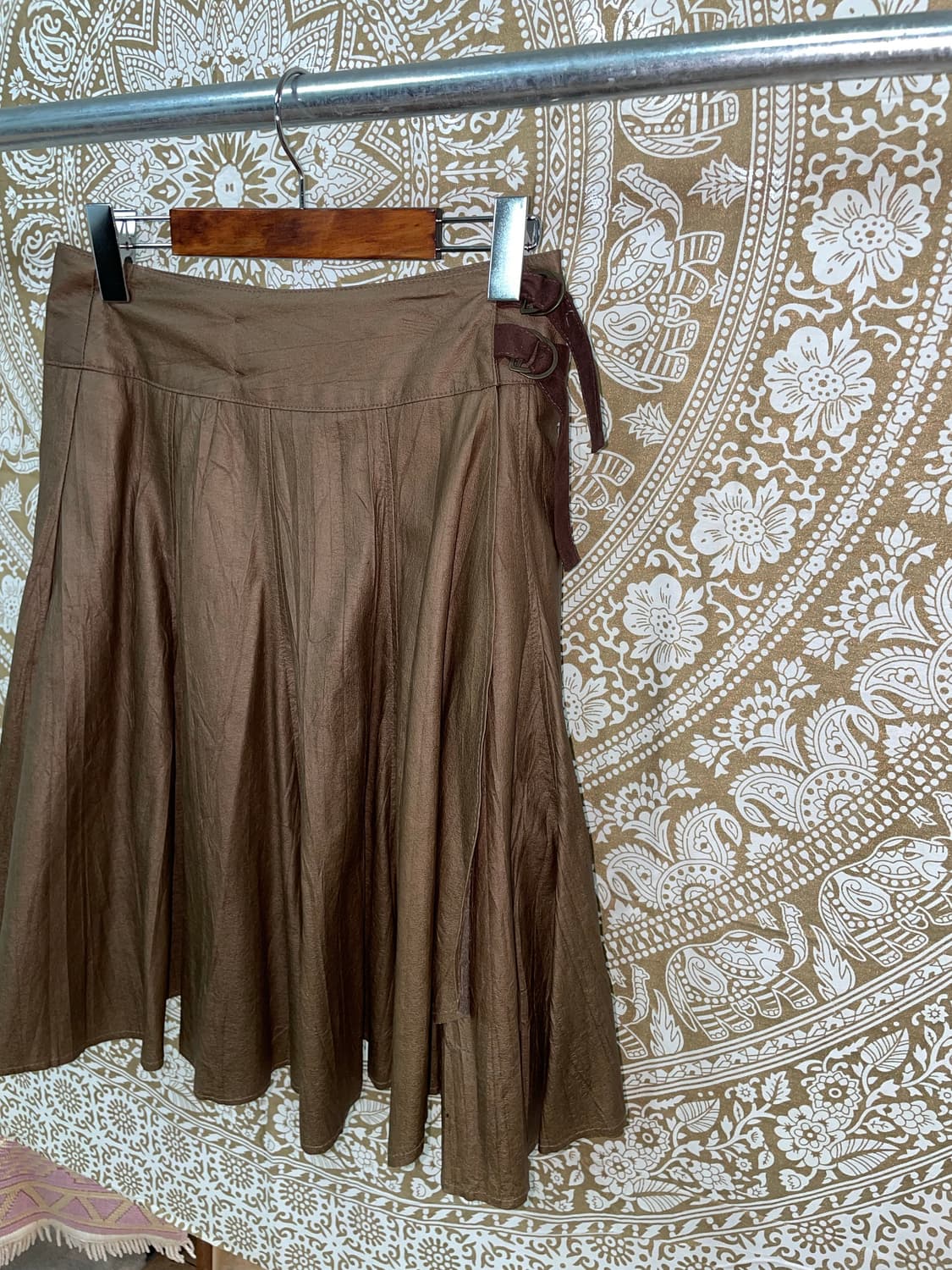 빈티지 여성 버클 랩 스커트  상품이미지4